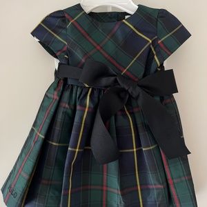 Baby Ralph Lauren Dress Green Plaid 3 months 2 piece brand new